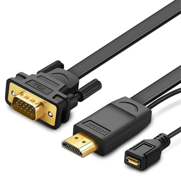 Buy the Ugreen HDMI To VGA 1.5M Converter Cable - Black ( UG-30449 ). Shop online at Extremepc.co.nz